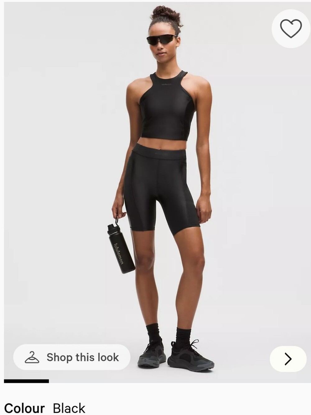 lululemon athletica Black High-Rise Bike Shorts